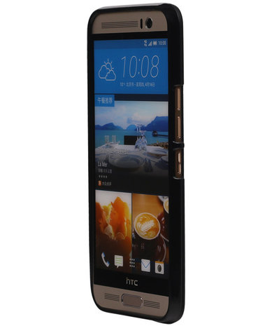 HTC One M9 Plus TPU Hoesje Transparant Zwart