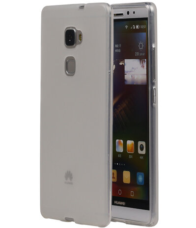 Huawei Ascend Mate 7 TPU Hoesje Transparant Wit