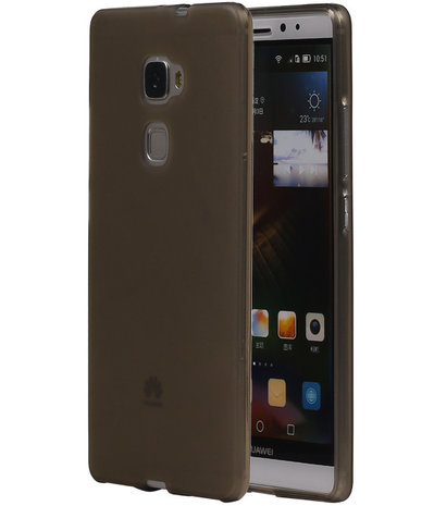 Huawei Ascend Mate 7 TPU Hoesje Transparant Grijs