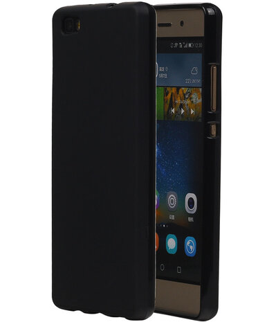 Huawei Ascend P8 Lite TPU Hoesje Transparant Zwart