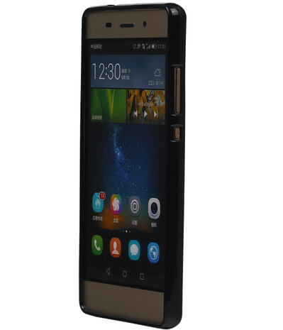 Huawei Ascend P8 Lite TPU Hoesje Transparant Zwart