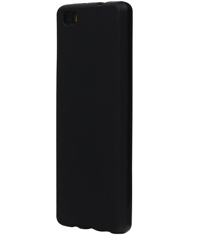 Huawei Ascend P8 Lite TPU Hoesje Transparant Zwart