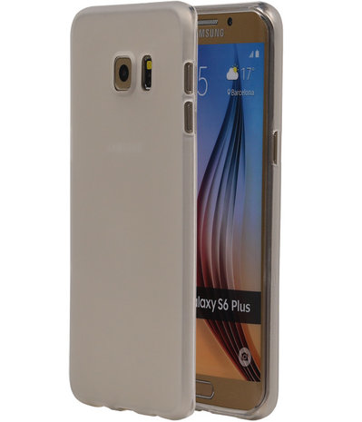 Samsung Galaxy S6 Edge Plus TPU Hoesje Transparant Wit