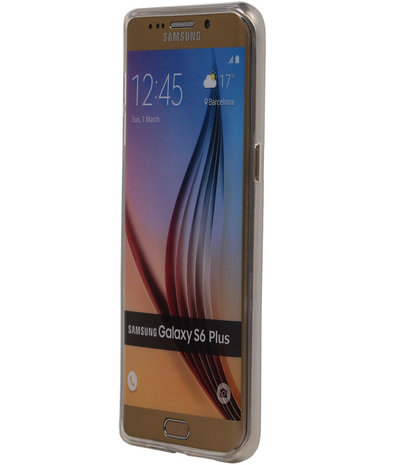 Samsung Galaxy S6 Edge Plus TPU Hoesje Transparant Wit
