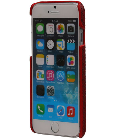Rood Slang Hardcase Backcover Apple iPhone 6/6S Hoesje