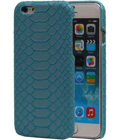 Blauw Slang Hardcase Backcover Apple iPhone 6/6S Hoesje