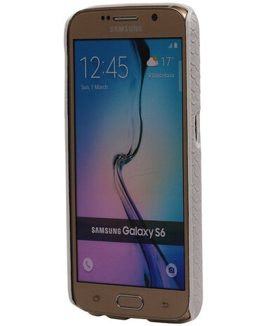 Wit Slang Hardcase Backcover Samsung Galaxy S6 Hoesje