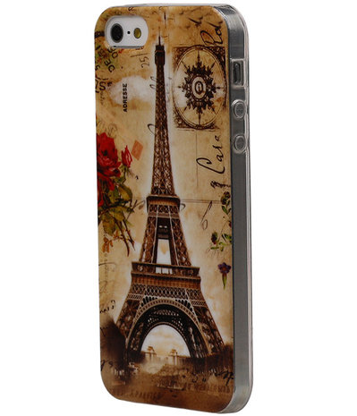 Eiffeltoren TPU Cover Case voor Apple iPhone 5/5S  Hoesje