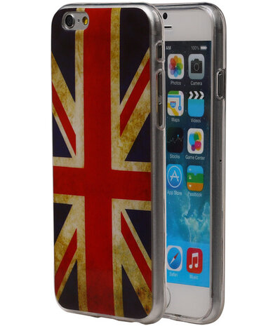 Britse Vlag TPU Cover Case voor Apple iPhone 6/6S  Hoesje
