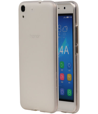 Huawei Honor Y6 TPU Hoesje Transparant Wit