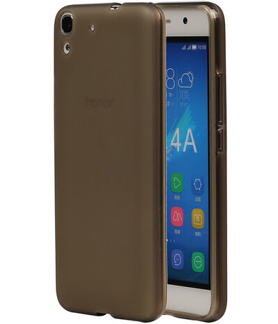 Huawei Honor Y6 TPU Hoesje Transparant Grijs