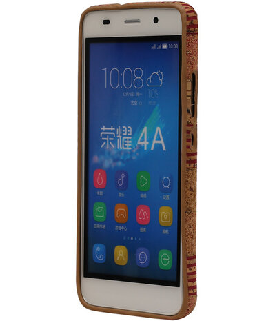 Kurk Design TPU Cover Case voor Huawei Honor Y6 Hoesje Model D