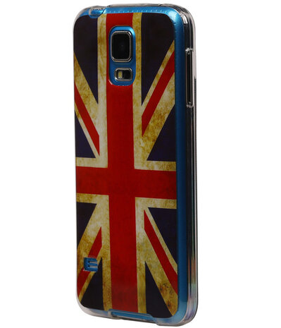 Britse Vlag TPU Cover Case voor Samsung Galaxy S5 Hoesje