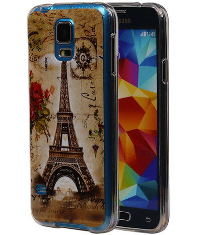 Eiffeltoren TPU Cover Case voor Samsung Galaxy S5 Hoesje