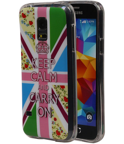 Keizerskroon TPU Cover Case voor Samsung Galaxy S5 Mini Hoesje