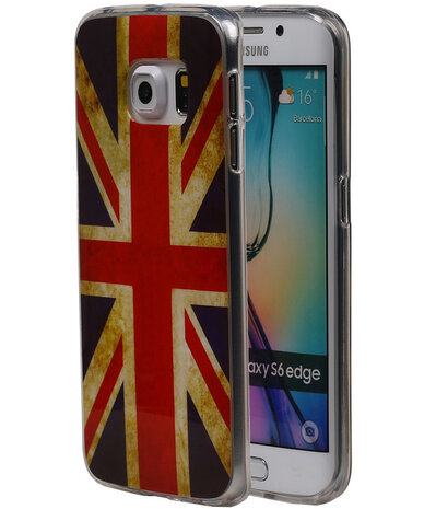 Britse Vlag TPU Cover Case voor Samsung Galaxy S6 Edge Hoesje