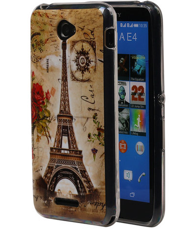 Eiffeltoren TPU Cover Case voor Sony Xperia E4 Hoesje