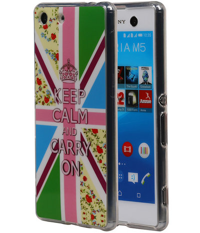 Keizerskroon TPU Cover Case voor Sony Xperia M5 Hoesje