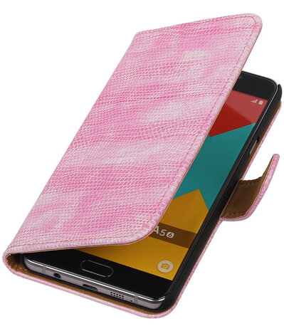 Roze Mini Slang Booktype Samsung Galaxy A5 2016 Wallet Cover Hoesje