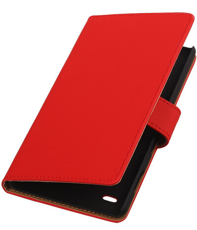 Sony Xperia C4 Hoesje Booktype Rood