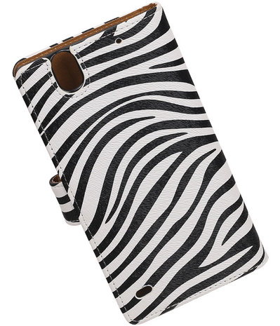 Sony Xperia C4 Hoesje Booktype Zebra