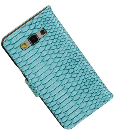 Turquoise Slang Booktype Samsung Galaxy A7 Wallet Cover Hoesje