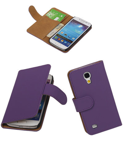 Paars Samsung Galaxy S4 Mini Hoesjes Book/Wallet Case/Cover