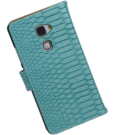 Turquoise Slang Booktype Huawei Mate S Wallet Cover Hoesje