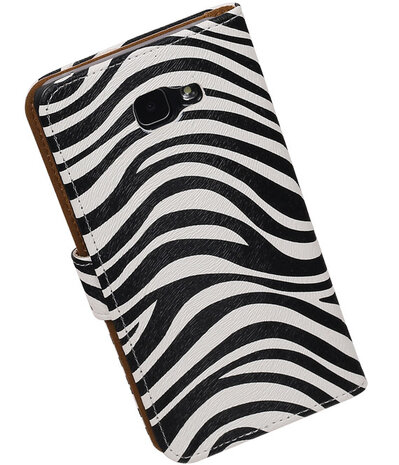 Zebra Booktype Samsung Galaxy A7 2016 Wallet Cover Hoesje