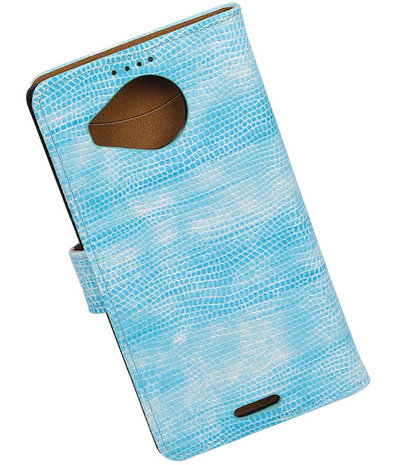 Microsoft Lumia 950 XL - Booktype Wallet Hoesje Mini Slang Turquoise