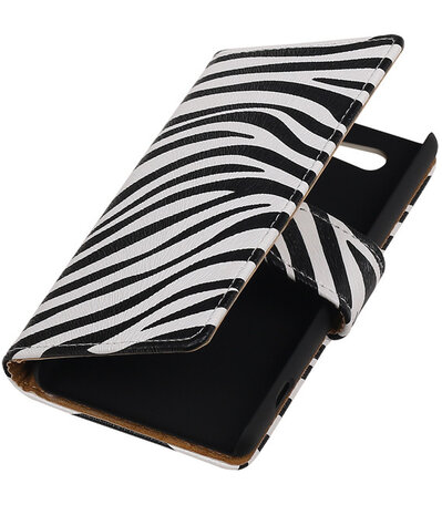 Sony Xperia Z4 Compact Zebra Bookstyle Wallet Hoesje