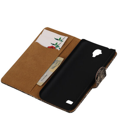 Zwart Lace Booktype Huawei Y560 / Y5 Wallet Cover Hoesje