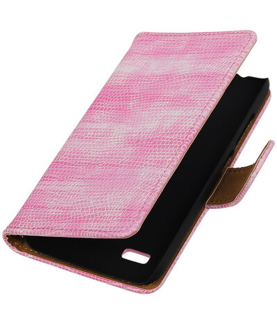 Roze Mini Slang Booktype Huawei Y560 / Y5 Wallet Cover Hoesje