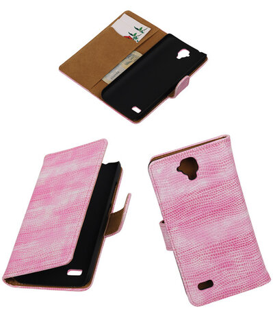 Roze Mini Slang Booktype Huawei Y560 / Y5 Wallet Cover Hoesje