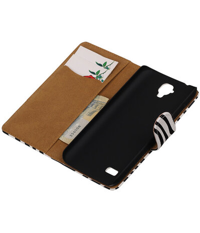 Zebra Booktype Huawei Y560 / Y5 Wallet Cover Hoesje