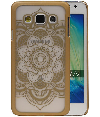 Samsung Galaxy A3 - Roma Hardcase Hoesje Goud