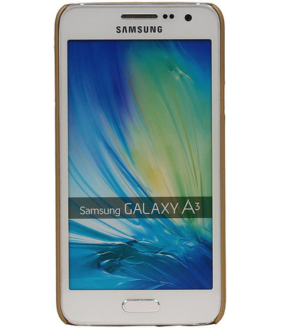 Samsung Galaxy A3 - Roma Hardcase Hoesje Goud