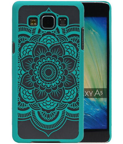 Samsung Galaxy A5 - Roma Hardcase Hoesje Turquoise