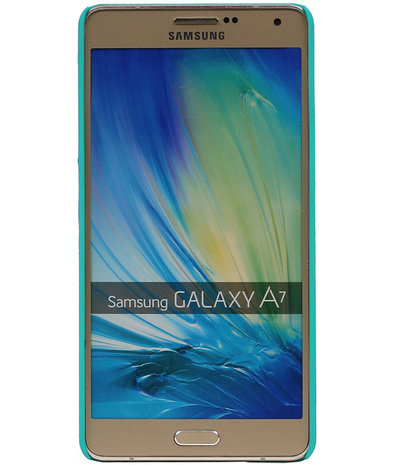 Samsung Galaxy A7 - Roma Hardcase Hoesje Turquoise