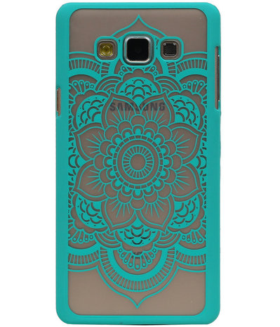 Samsung Galaxy A7 - Roma Hardcase Hoesje Turquoise