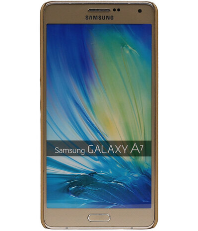 Samsung Galaxy A7 - Roma Hardcase Hoesje Goud