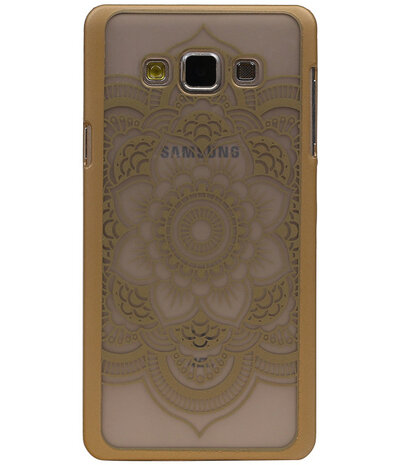 Samsung Galaxy A7 - Roma Hardcase Hoesje Goud