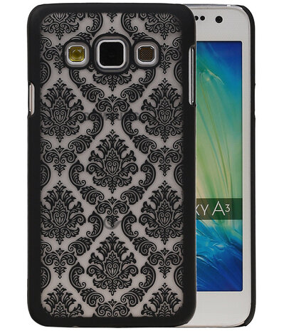 Samsung Galaxy A3 - Brocant Hardcase Hoesje Zwart