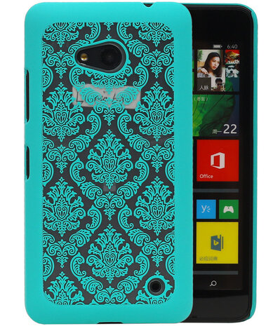 Microsoft Lumia 640 - Brocant Hardcase Hoesje Turquoise