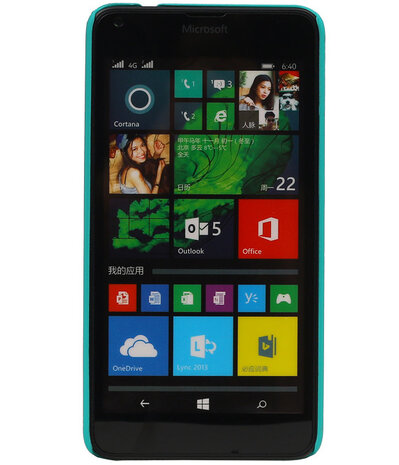 Microsoft Lumia 640 - Brocant Hardcase Hoesje Turquoise