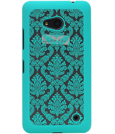 Microsoft Lumia 640 - Brocant Hardcase Hoesje Turquoise