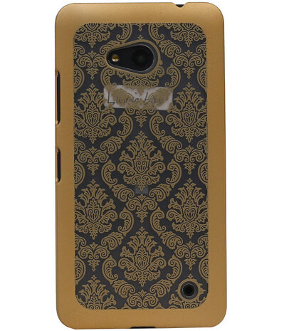 Microsoft Lumia 640 - Brocant Hardcase Hoesje Goud