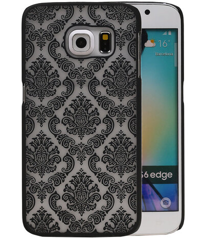 Samsung Galaxy S6 Edge - Brocant Hardcase Hoesje Zwart