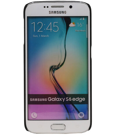 Samsung Galaxy S6 Edge - Brocant Hardcase Hoesje Zwart