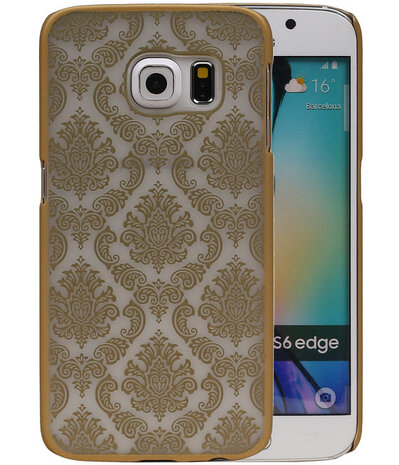 Samsung Galaxy S6 Edge - Brocant Hardcase Hoesje Goud
